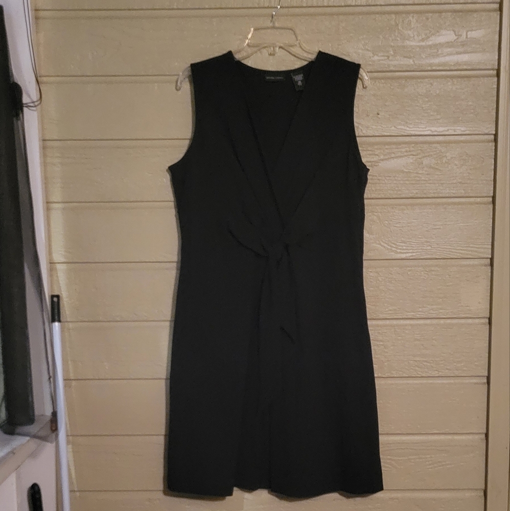 Black Twisted Front Dress